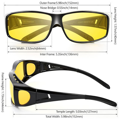 RYNX | Polarized Riding Glasses for Night Driving