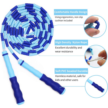 RYNX | Adjustable Beaded Jump Rope for Fitness