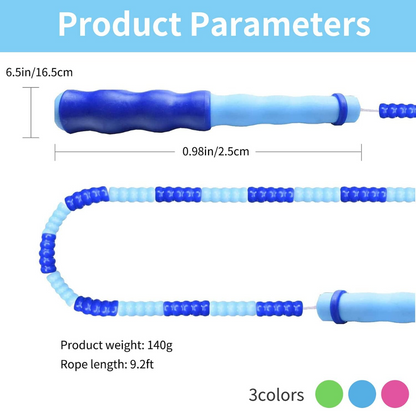 RYNX | Adjustable Beaded Jump Rope for Fitness