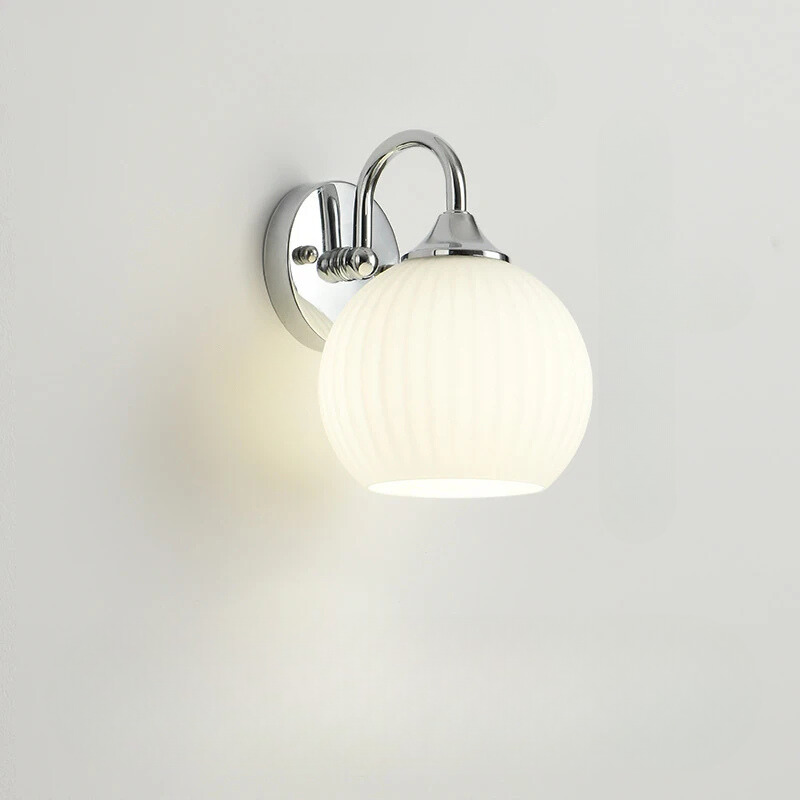 Rynx | ModernWall - Nordic LED Wall Lamp with Glass Dome for Atmospheric Indoor Lighting