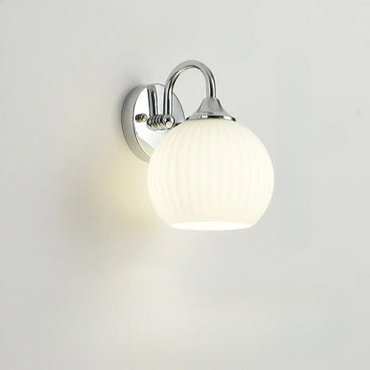 Rynx | ModernWall - Nordic LED Wall Lamp with Glass Dome for Atmospheric Indoor Lighting