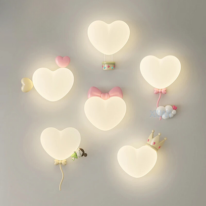 Rynx | LoveLight - Pink Crown Sky Heart Design LED Bed Lamp