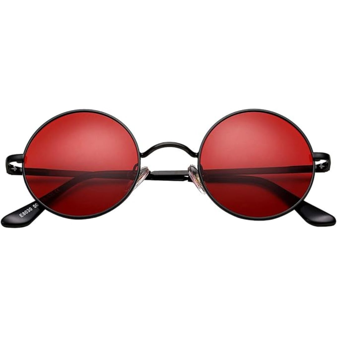 RYNX | Retro Polarized Sunglasses for Stylish Protection Black bright red