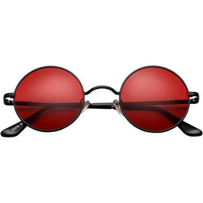 RYNX | Retro Polarized Sunglasses for Stylish Protection Black bright red