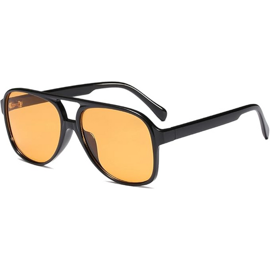 RYNX | Retro Sunglasses for Adventurers Black-Yellow