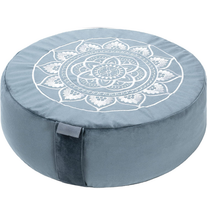 RYNX | Luxury Meditation Cushion in Premium Velvet Ocean blue