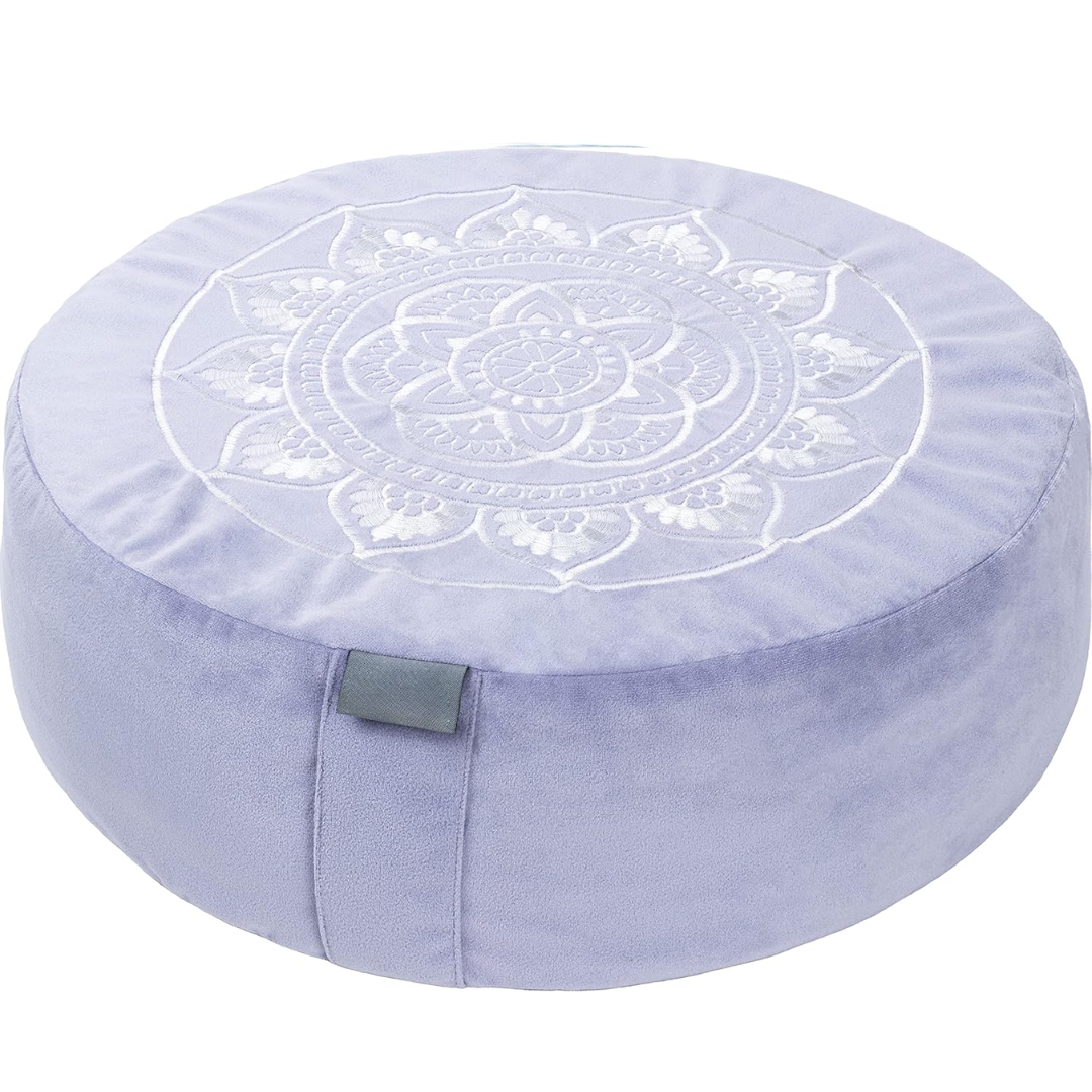 RYNX | Luxury Meditation Cushion in Premium Velvet Purple