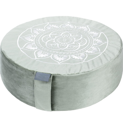 RYNX | Luxury Meditation Cushion in Premium Velvet Sage green