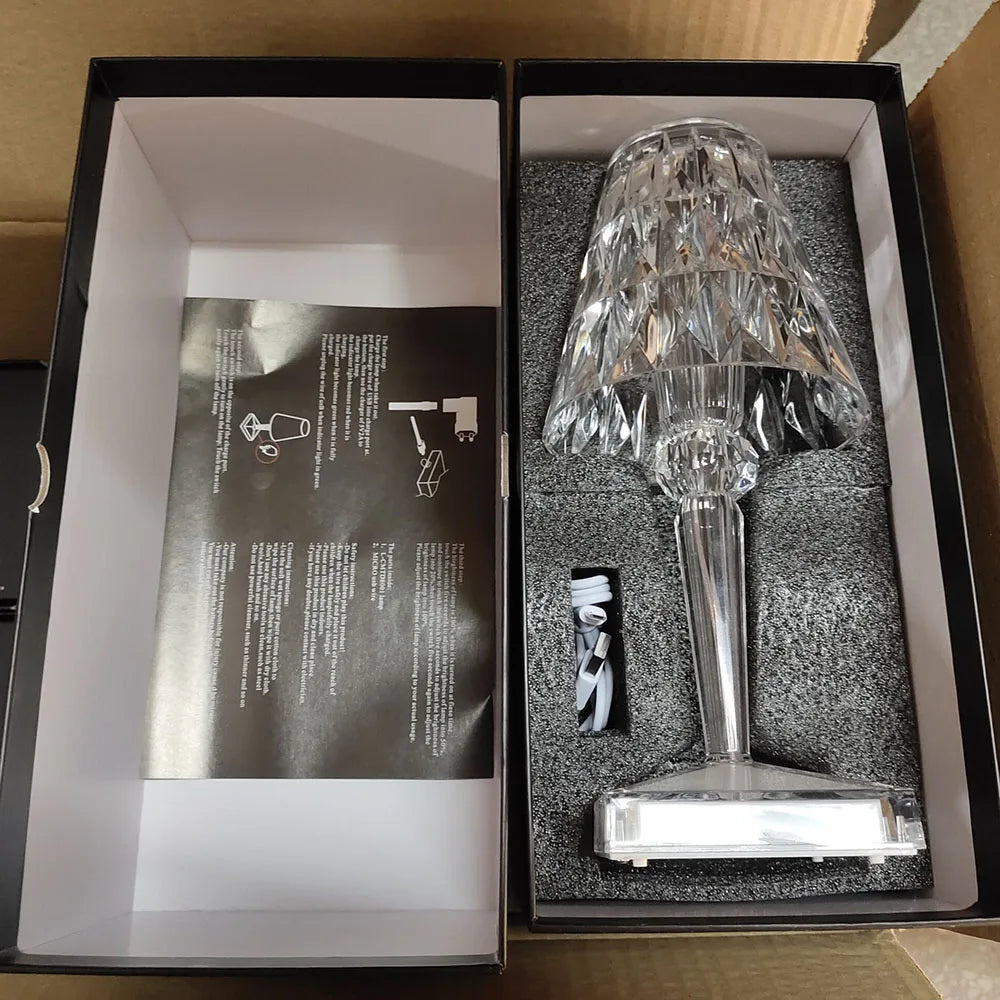 Rynx | RadiantGem - LED Crystal Table Lamp