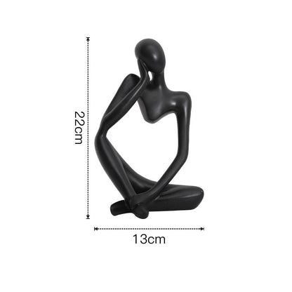 Rynx | Abstract Thinker Statue Resin Figure Office Home Decoration Desktop Decor Handmade Crafts Sculpture Modern Art