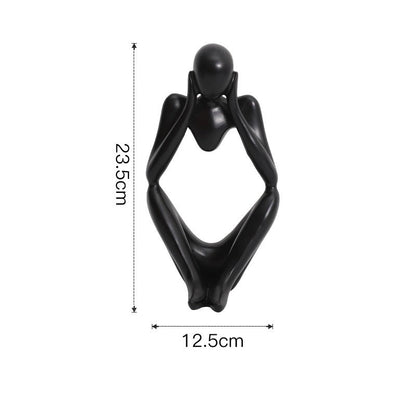 Rynx | Abstract Thinker Statue Resin Figure Office Home Decoration Desktop Decor Handmade Crafts Sculpture Modern Art