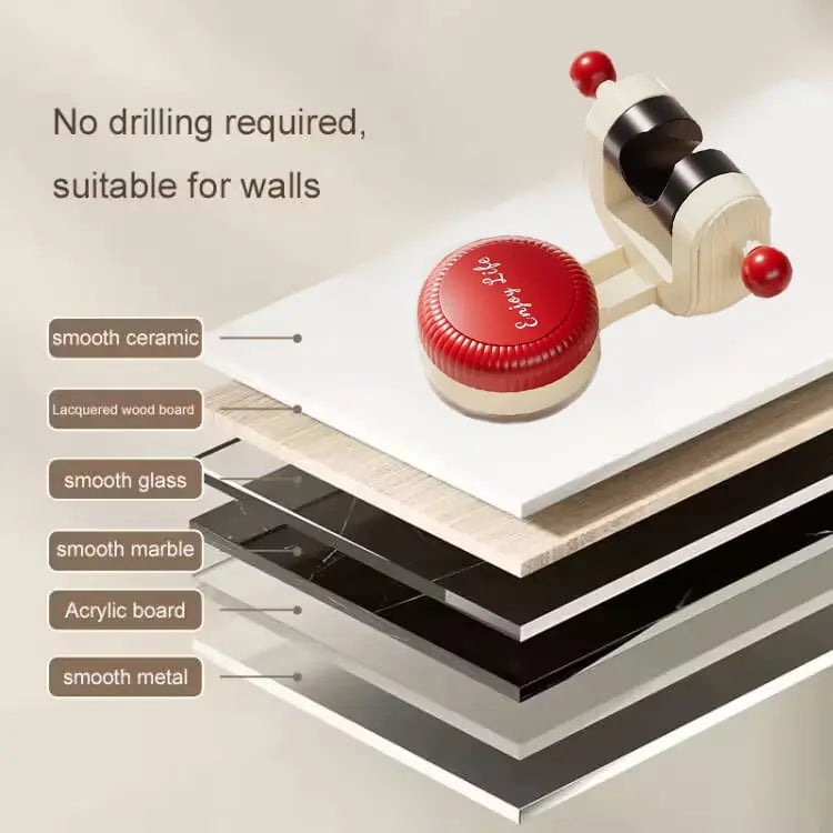 Rynx | Adjustable Shower Head Holder with Suction Cup