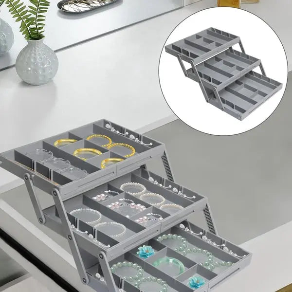 Rynx | Adjustable Multilevel Drawer Organizer for Effortless Storage