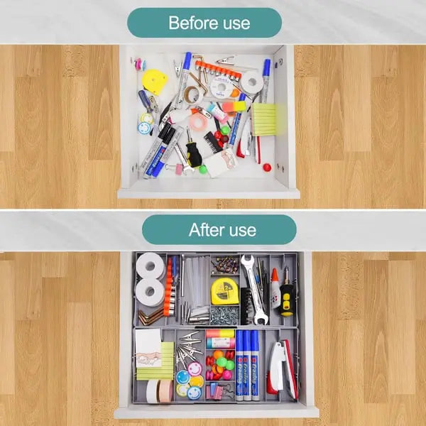 Rynx | Adjustable Multilevel Drawer Organizer for Effortless Storage