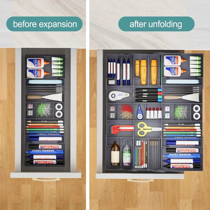 Rynx | Adjustable Multilevel Drawer Organizer for Effortless Storage