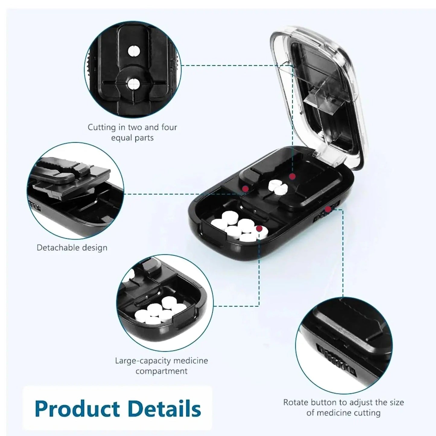 Rynx | Adjustable Pill Cutter with Precision Blade