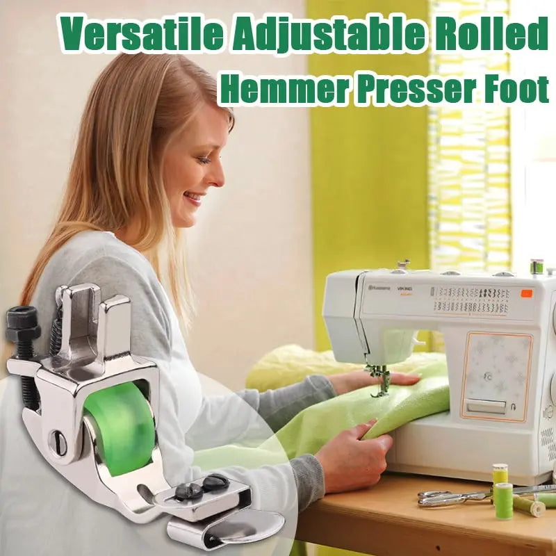 Rynx | Adjustable Roll Hem Foot – Precise & Effortless Sewing