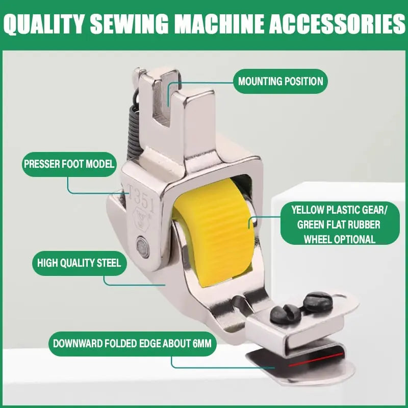 Rynx | Adjustable Roll Hem Foot – Precise & Effortless Sewing