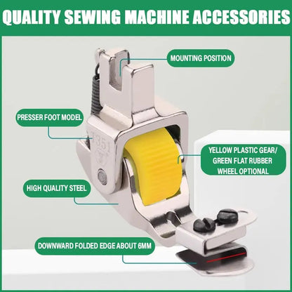 Rynx | Adjustable Roll Hem Foot – Precise & Effortless Sewing