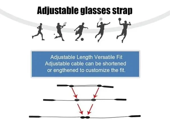 Rynx | Adjustable Silicone Glasses Strap – Non-Slip & Skin-Friendly