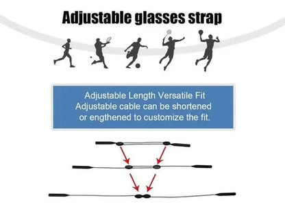 Rynx | Adjustable Silicone Glasses Strap – Non-Slip & Skin-Friendly