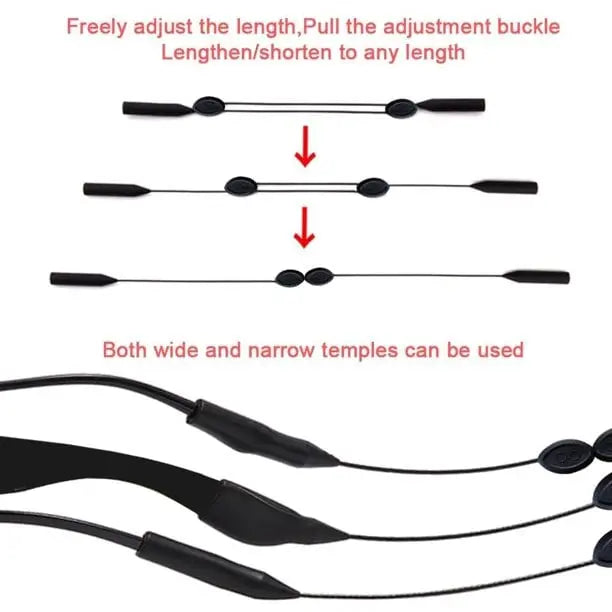 Rynx | Adjustable Silicone Glasses Strap – Non-Slip & Skin-Friendly