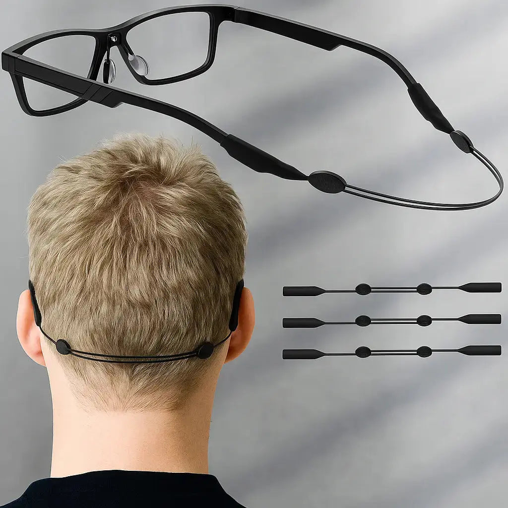 Rynx | Adjustable Silicone Glasses Strap – Non-Slip & Skin-Friendly