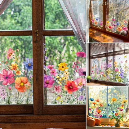 Rynx | Window decoration with double-sided floral print |