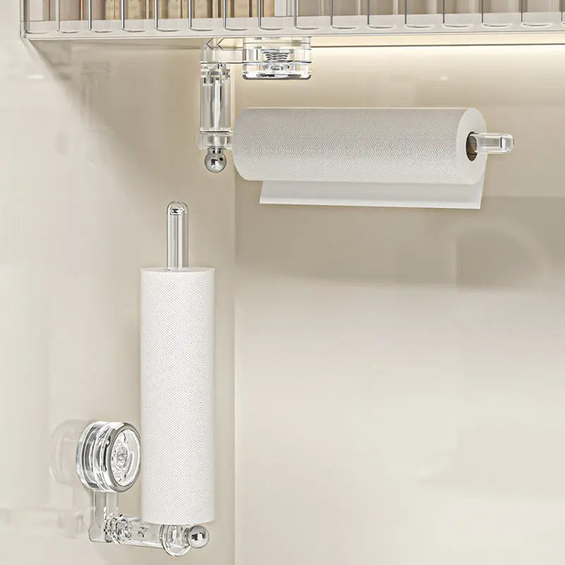 Rynx | Kitchen roll holder with vacuum suction cup – Drill-free & reusable