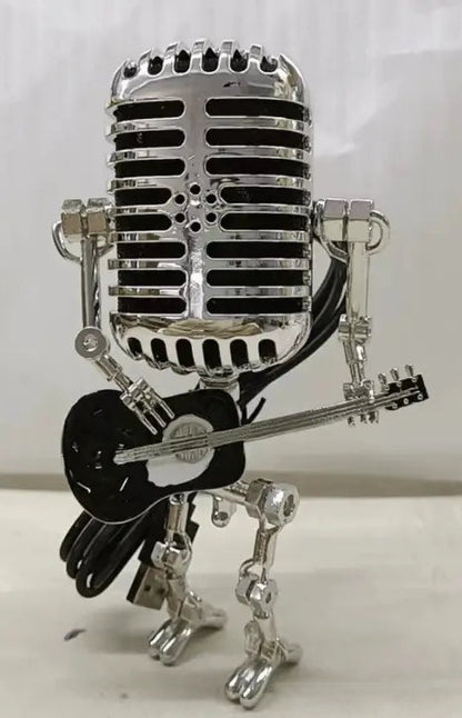Rynx | Vintage Microphone Robot Lamp — Industrial Alloy Desk Lamp