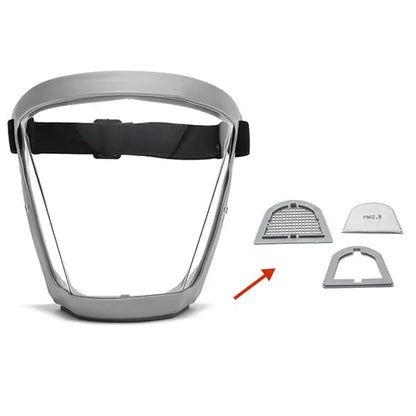 Rynx | Full Face Shield Mask with Anti-Fog Function Gray