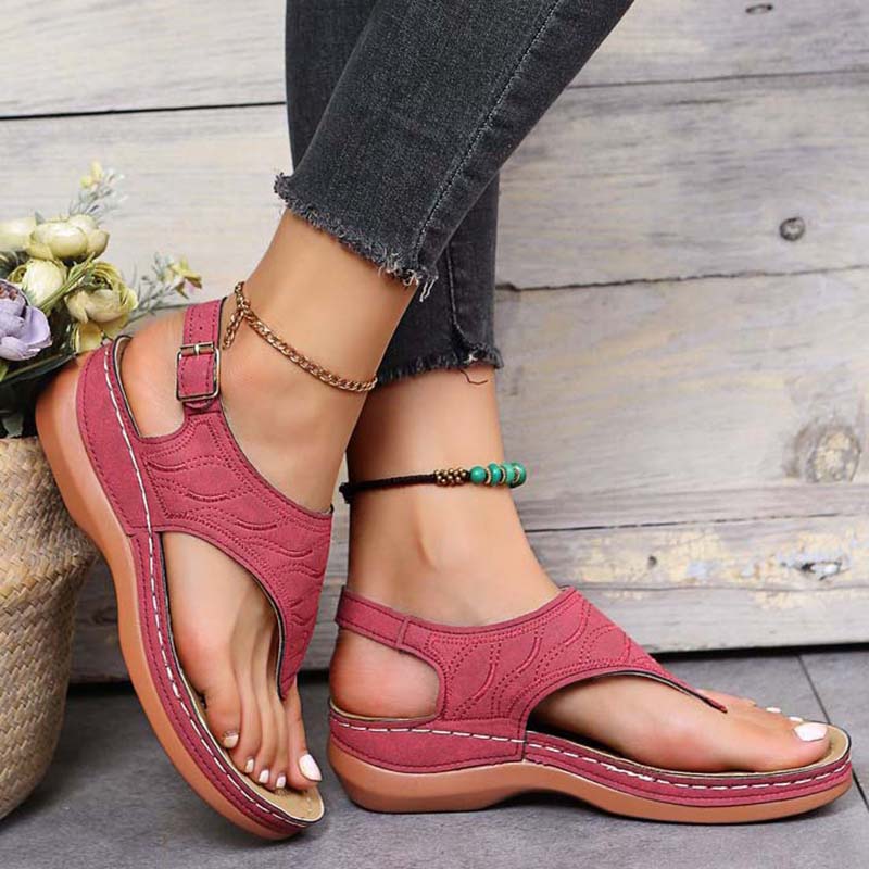 Rynx | Orthopedic Flip-Flops for Women Red
