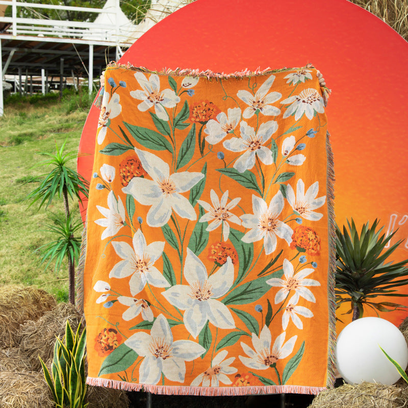 Rynx | Sunlit Bloom Throw Blanket
