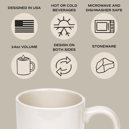 Rynx | Best Dad of All Time 14oz. Stoneware Coffee Mug