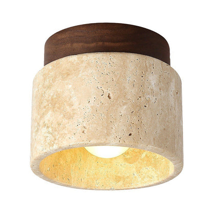 Rynx | Industrial Modern Beige Stone Wall Lamp