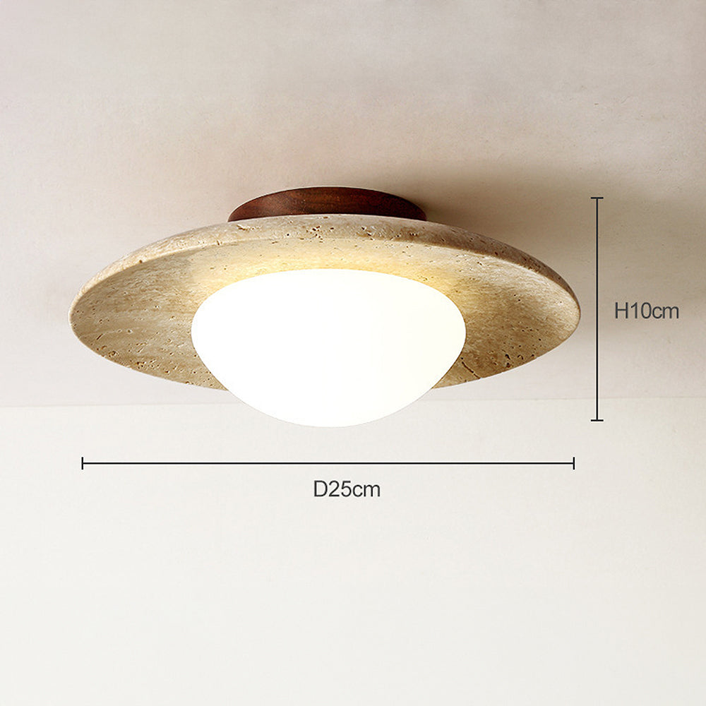 Rynx | Industrial Modern Beige Stone Wall Lamp