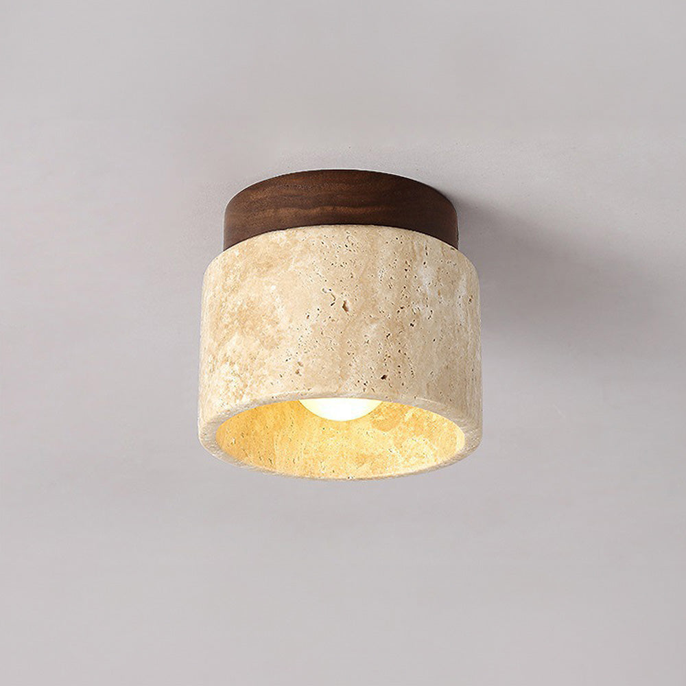 Rynx | Industrial Modern Beige Stone Wall Lamp