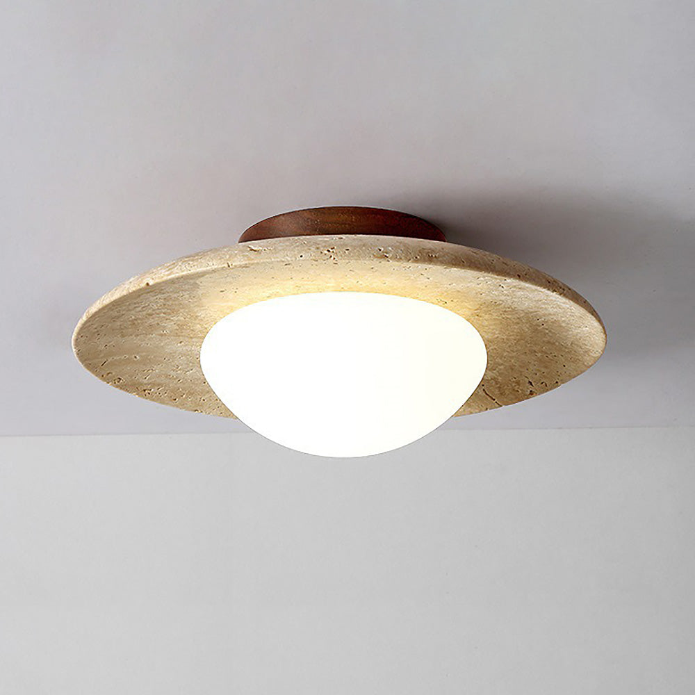 Rynx | Industrial Modern Beige Stone Wall Lamp