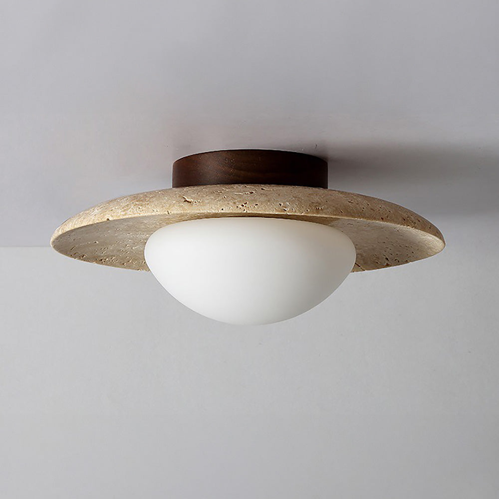 Rynx | Industrial Modern Beige Stone Wall Lamp