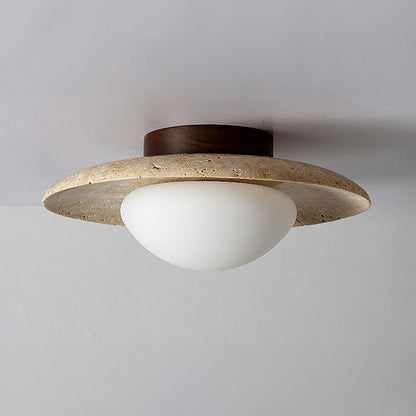 Rynx | Industrial Modern Beige Stone Wall Lamp