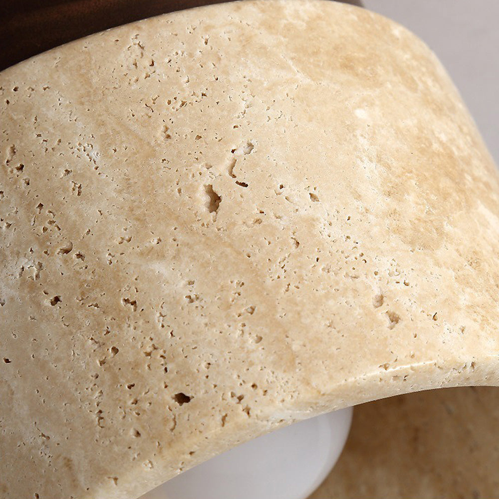 Rynx | Industrial Modern Beige Stone Wall Lamp