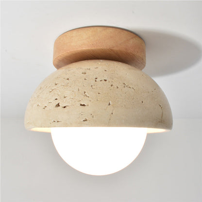 Rynx | Industrial Modern Beige Stone Wall Lamp