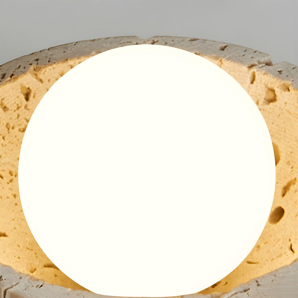 Rynx | Industrial Modern Beige Stone Wall Lamp