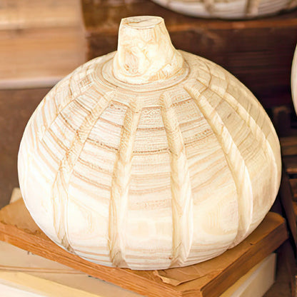 Rynx | Natural carved wooden pumpkins, set of three