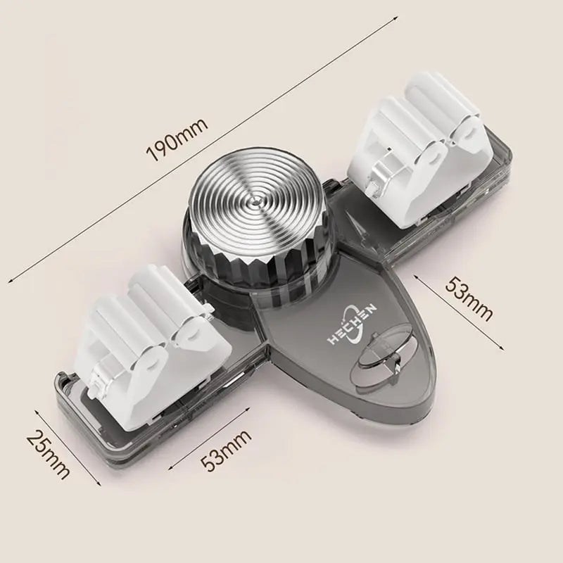 Rynx | Space-saving holder for brooms & tools – Quickly mounted, no drilling