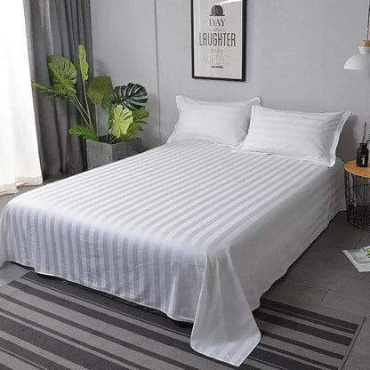 Rynx | White striped bed sheets