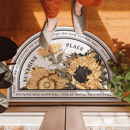 Rynx | White Sunflower Entrance Mat