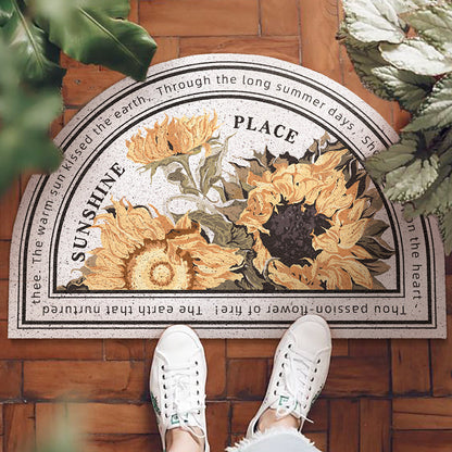 Rynx | White Sunflower Entrance Mat