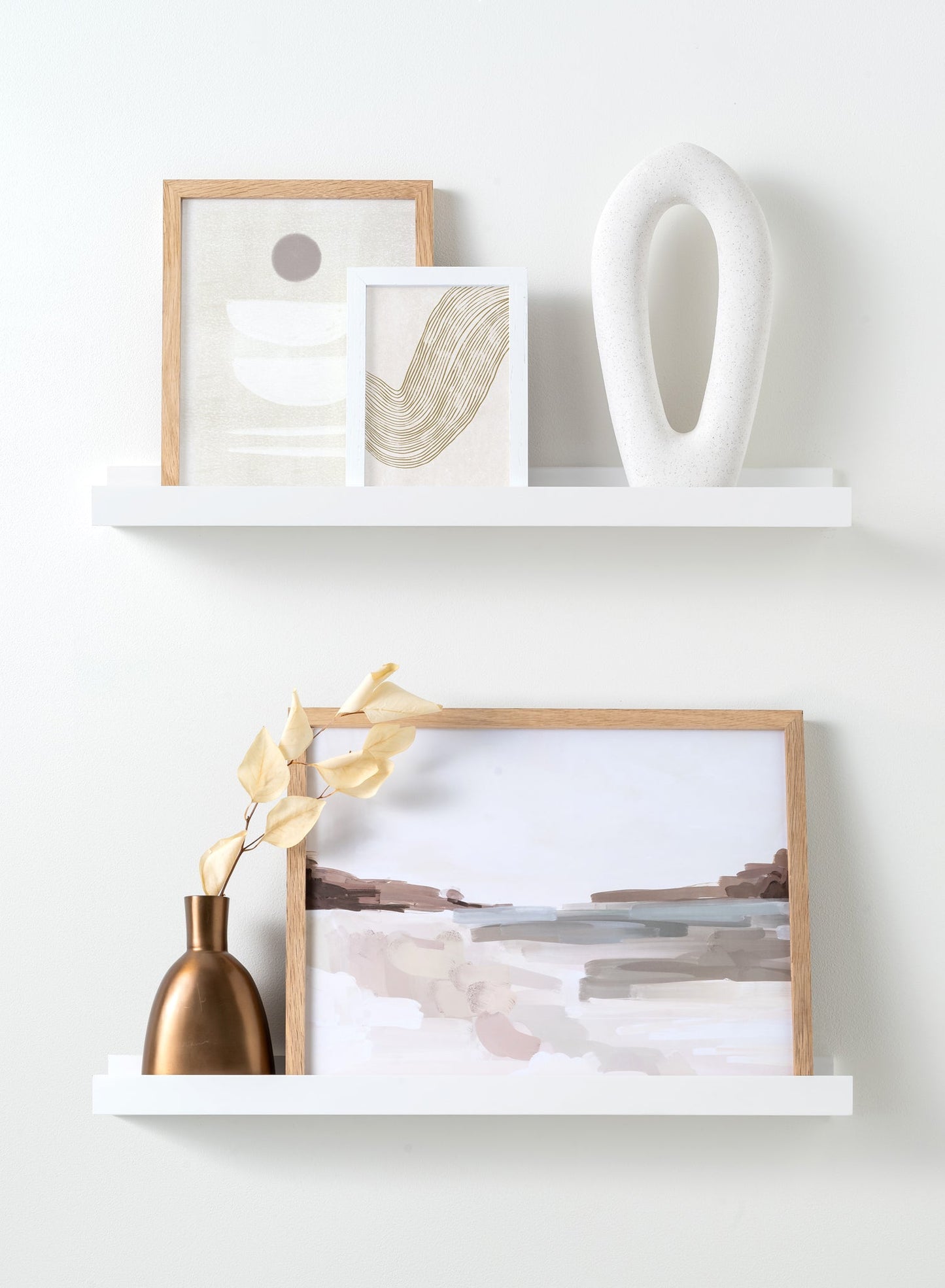 Rynx | White Pine Wood Wall Shelf, 24 in | 61 cm
