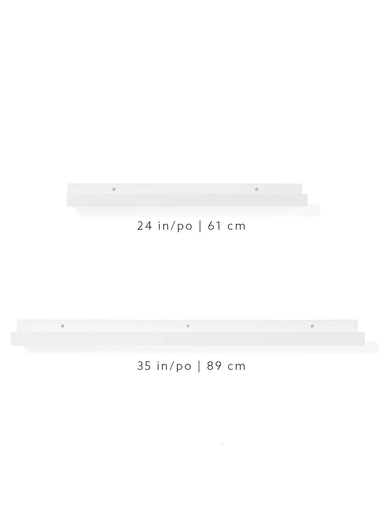 Rynx | White Pine Wood Wall Shelf, 24 in | 61 cm